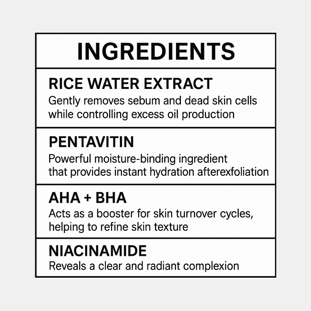 Klivora Rice Ampoule Exfoliant