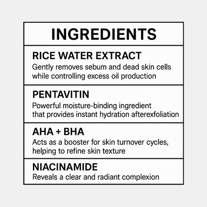 Klivora Rice Ampoule Exfoliant